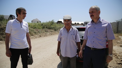 Энрик Муслимов проверил ход работ в районе "Сухой речки"